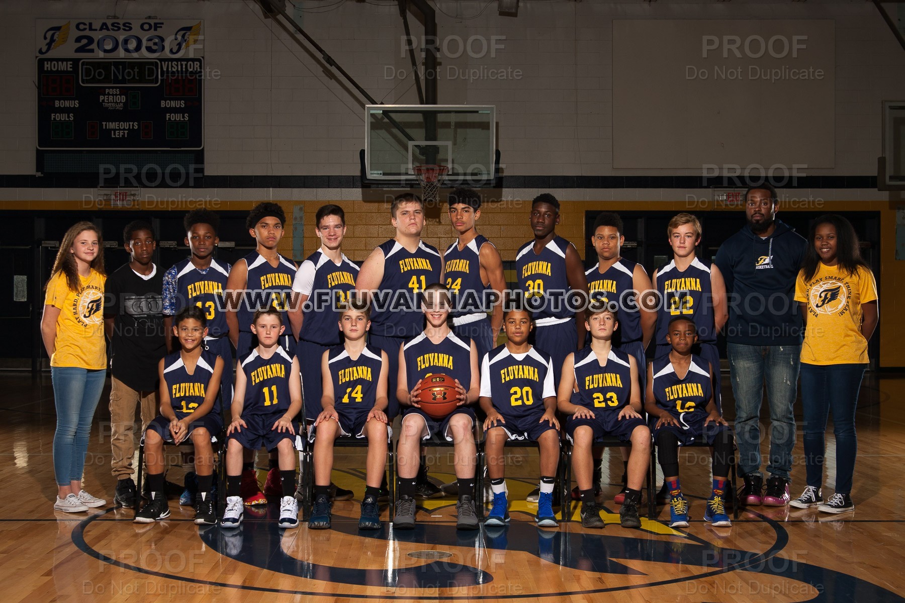 Middle School Boys Basketball Team/Individual Photos FCHS/FMS