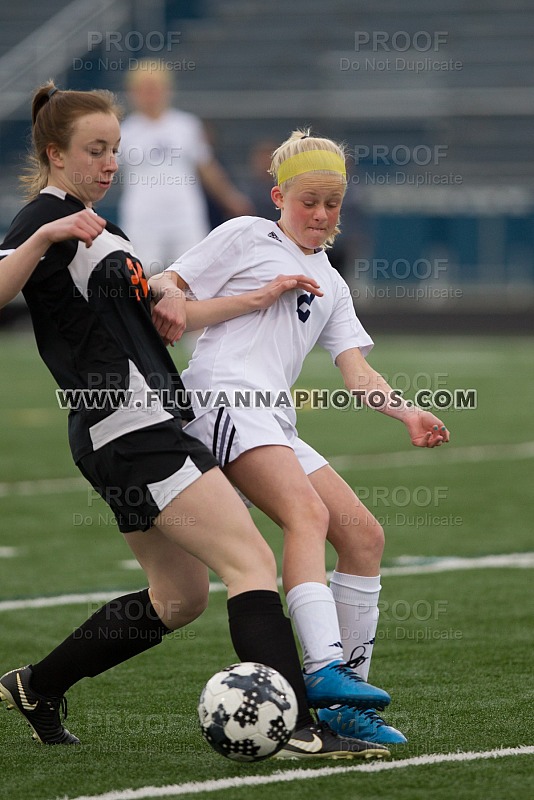 JV Girls Soccer vs. Charlottesville (4/16/18)