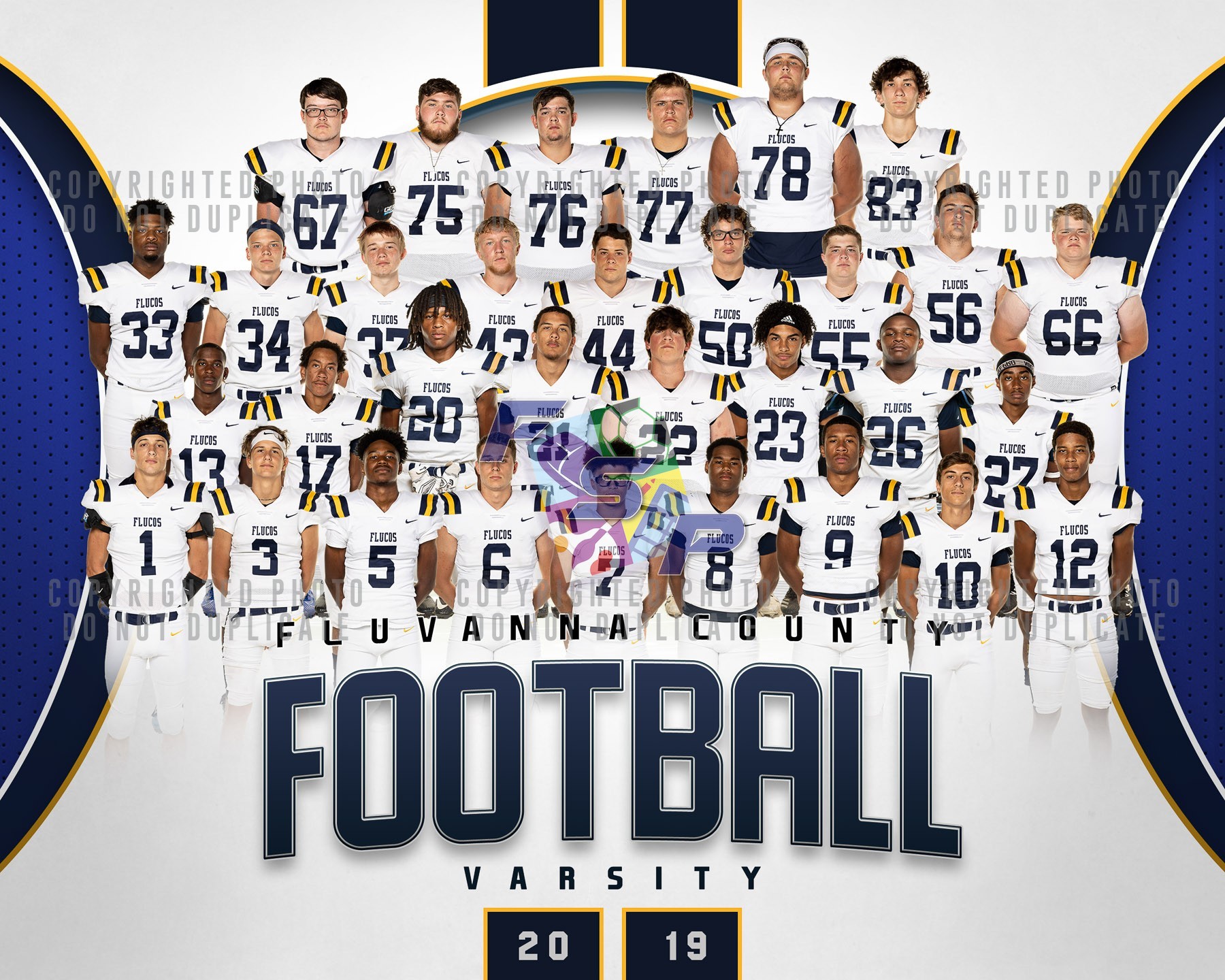 Varsity Football Team/Individual Photos FCHS/FMS Photos 20192020