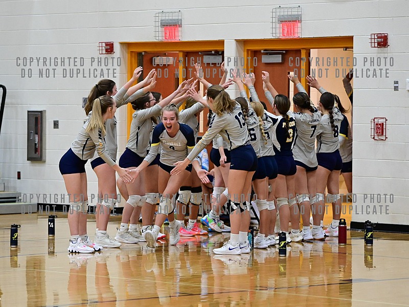 Varsity Volleyball Action